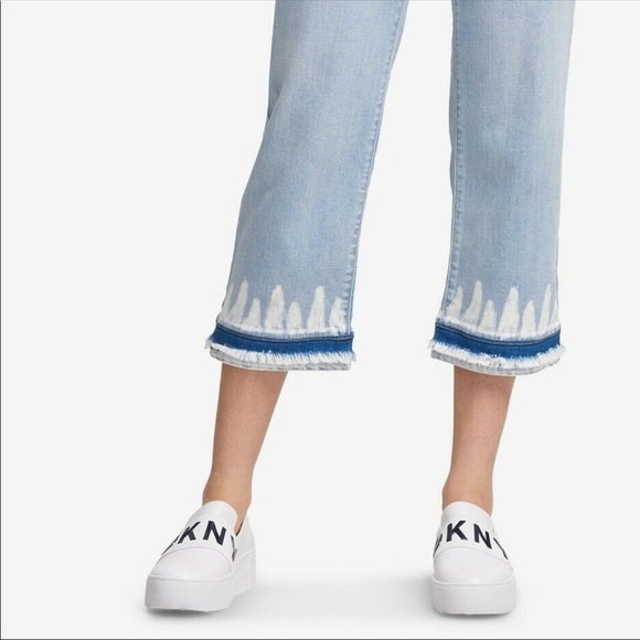 DKNY Tie Dye Cropped Jeans - Picture 4 of 4